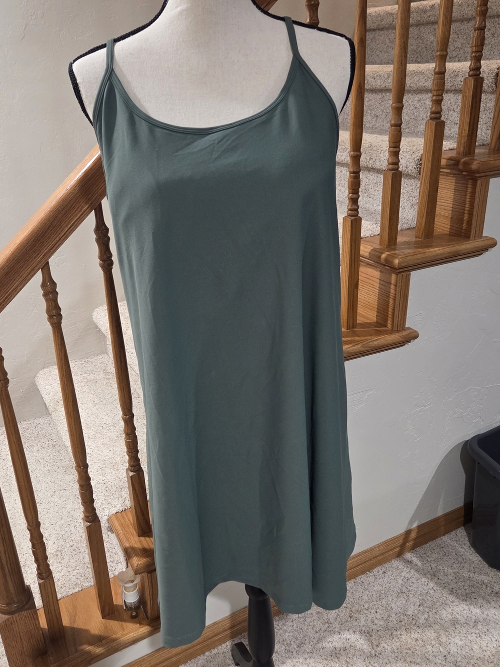 Old Navy Active Powersoft Olive Green Athletic Strap Dress